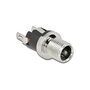 DeLOCK Conector DC 5,5 x 2,1 x 12,0 mm Hembra para Soldar, Cromo