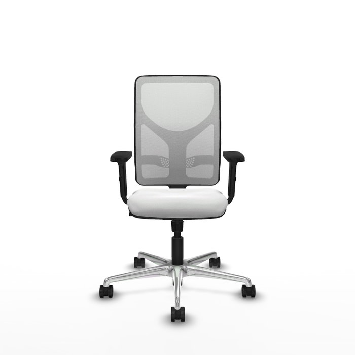 PIQUERAS Y CRESPO Silla de oficina Motilla Blanca con Mecanismo Sincro PIQUERAS Y CRESPO Silla de oficina Motilla Blanca con Mecanismo Sincro