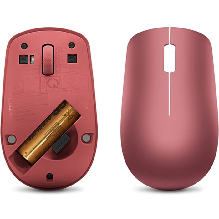 Lenovo ratón óptico inalámbrico RF 530 ambidiestro 1200 DPI rosa