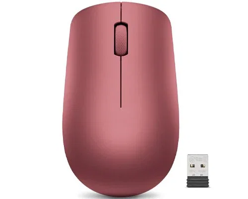 Lenovo 530 Ratón Ambidiestro RF Inalámbrico Óptico 1200 DPI para Oficina - Color Rojo