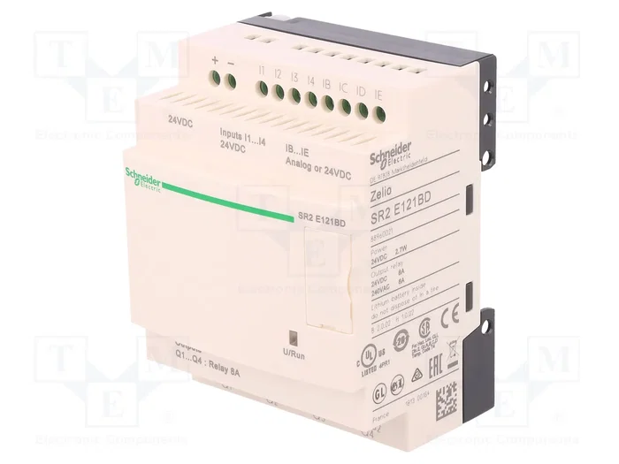 SCHNEIDER ELECTRIC Zelio Logic SR2E121BD Relé Programable Compact 24V DC SCHNEIDER ELECTRIC Zelio Logic SR2E121BD Relé Programable Compact 24V DC
