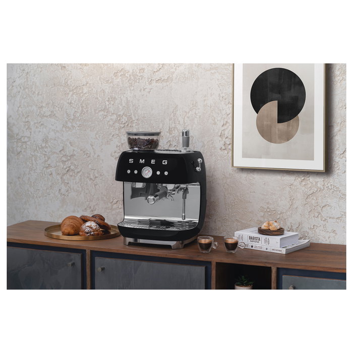 Smeg EGF03BLEU Máquina espresso 50s Style 2,4 L Molinillo integrado 1650 W Negro