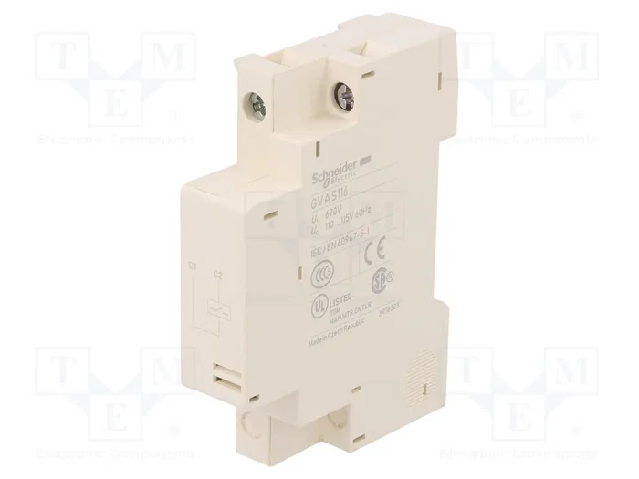SCHNEIDER ELECTRIC Disyuntor de tensión 110/115VAC lateral SCHNEIDER ELECTRIC Disyuntor de tensión 110/115VAC lateral