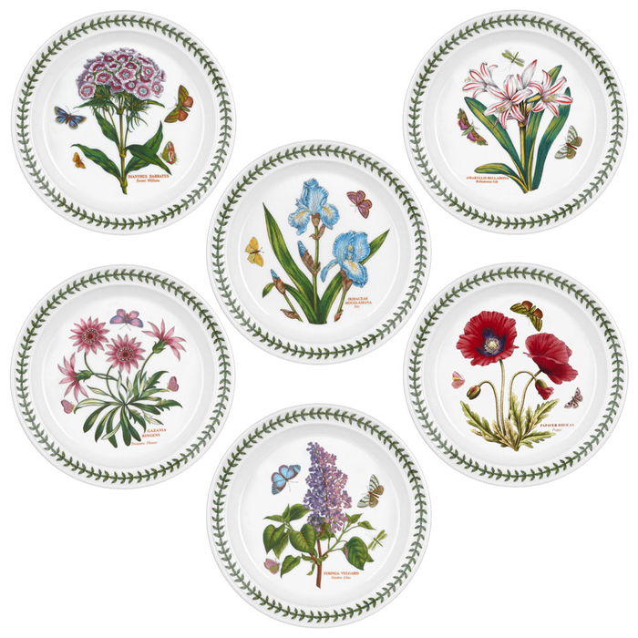 Portmeirion Plato de Postre Botanic Garden Diámetro 20 cm (6 Unidades)