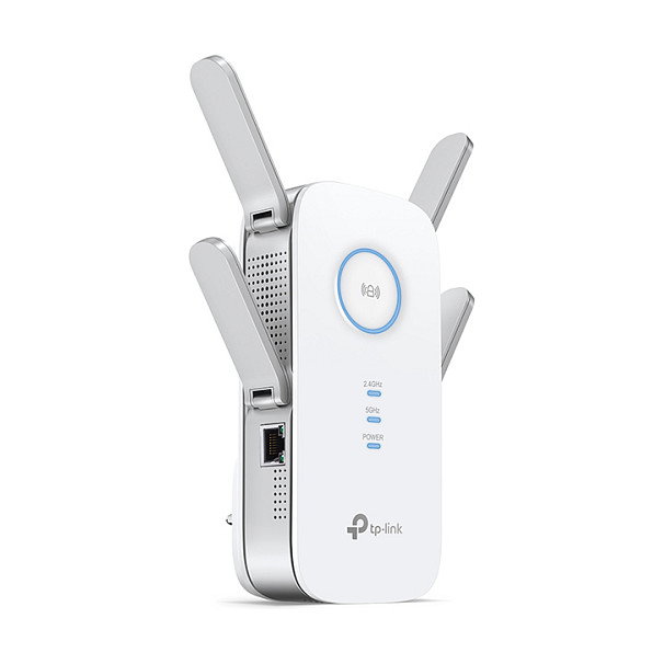 TP-Link RE655 Repetidor de Red WiFi, 1733 Mbps, Banda Dual 2.4GHz/5GHz, Gigabit Ethernet, 4 Antenas, Blanco