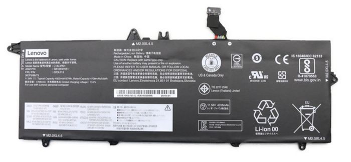 Lenovo Batería interna 57Wh 11.58V para ThinkPad T490s Lenovo Batería interna 57Wh 11.58V para ThinkPad T490s