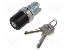 SIEMENS Interruptor rotativo con llave 22mm negro