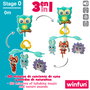 Winfun Móvil de cuna relajante 3 en 1 con animalitos del bosque
