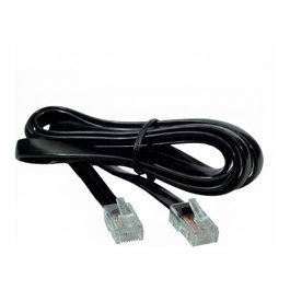 EFB Elektronik Cable de señal K2402SW.3, 2 x RJ10 (4/4), 3 m, Negro