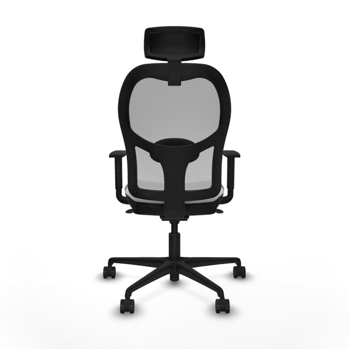 Silla de oficina Jorquera con mecanismo Sincro tapizada con Tela color Blanco y malla color Gris. Equipada con lumbar 1D, Brazos 1D, Cabecero 2D y Ruedas 65mm nailon Silla de oficina Jorquera con mecanismo Sincro tapizada con Tela color Blanco y malla color Gris. Equipada con lumbar 1D, Brazos 1D, Cabecero 2D y Ruedas 65mm nailon