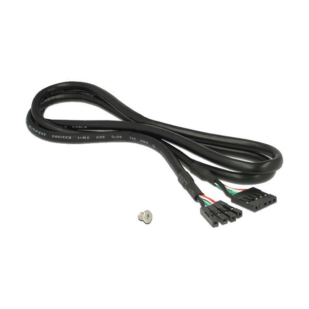 DeLOCK 89889 Adaptador PCIe x1 a M.2 Key E Interno, Perfil Bajo, con Conectores USB 2.0 Micro-B y Pin Header
