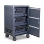 Phoenix Technologies Armario Carro de Carga CHGSTA36 para 36 Dispositivos hasta 15.6 Pulgadas, Carga Inteligente 65W, Seguridad y Ventilación