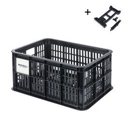 Basil Crate Cesta para bicicleta MIK 2.0 39x28,5x23cm 17,5L Poliéster reciclado