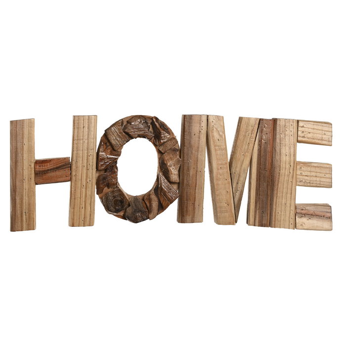 DKD Home Decor Decoración Madera 58x4x20 Home Natural