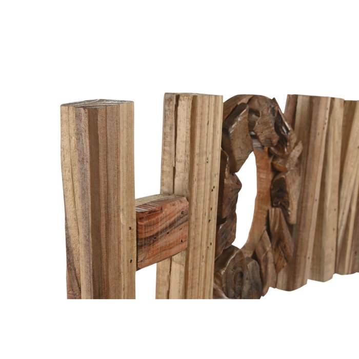 DKD Home Decor Decoración Madera 58x4x20 Home Natural