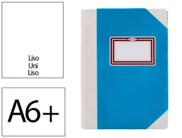 Fernandes Libro Cartone Cosido Din A6+ Liso 50 Hojas 100gr Azul