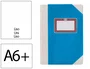 Fernandes Libro Cartone Cosido Din A6+ Liso 50 Hojas 100gr Azul
