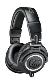 Audio-Technica ATH-M50X - Auriculares Cerrados de Diadema para Estudio Alámbricos - Circumaural, 15-28000 Hz, 38 Ω, Negro