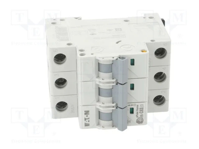 EATON ELECTRIC Interruptor magnetotérmico HN-C63/3 3 polos 63A 6kA EATON ELECTRIC Interruptor magnetotérmico HN-C63/3 3 polos 63A 6kA