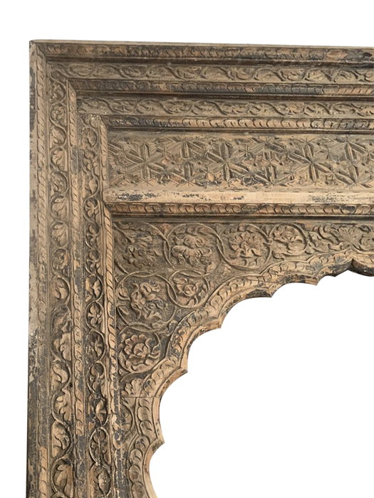 DKD Home Decor Arco Antique doors Natural Teca 12 x 305 x 160 cm