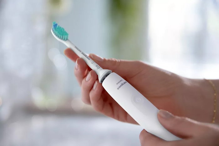 Philips Sonicare Serie 3100 HX3673/13 Blanco con estuche de viaje
