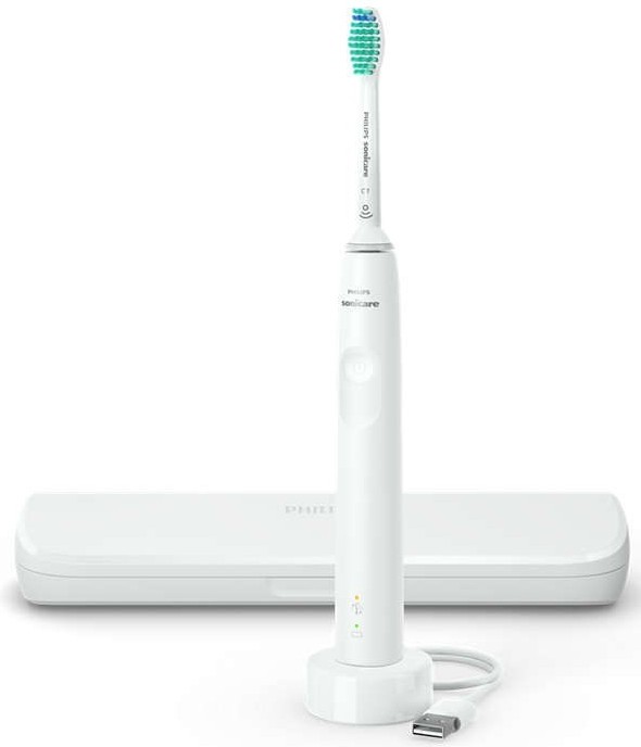 Philips Sonicare Serie 3100 HX3673/13 Blanco con estuche de viaje