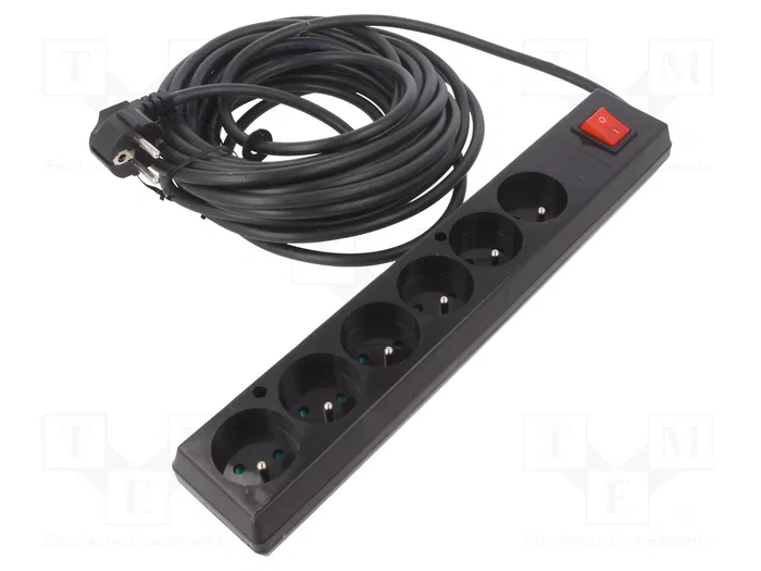 JONEX Prolongador de alimentación H03VV-F 10m 6 tomas JONEX Prolongador de alimentación H03VV-F 10m 6 tomas