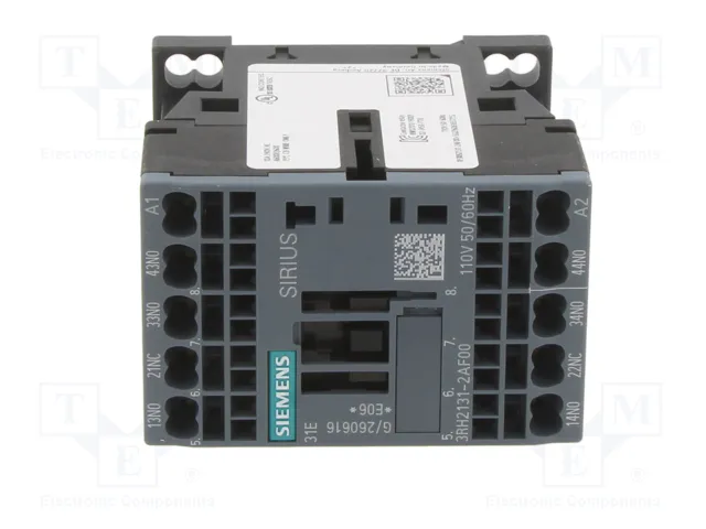 SIEMENS 3RH2131-2AF00 Contactor 4-polar 110VAC 10A S00 SIEMENS 3RH2131-2AF00 Contactor 4-polar 110VAC 10A S00