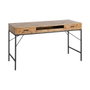 Escritorio Natural-Negro Dm-Metal 140 X 60 X 80 cm