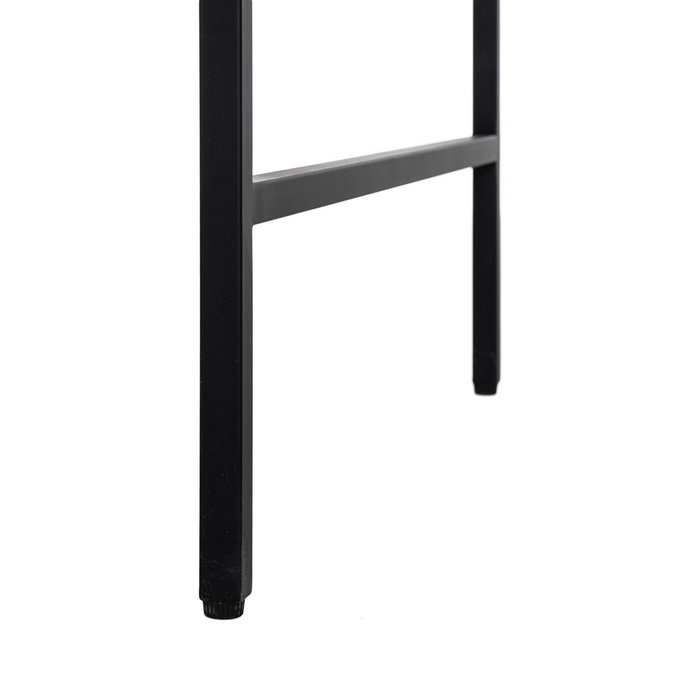 Escritorio Natural-Negro Dm-Metal 140 X 60 X 80 cm