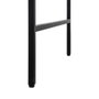 Escritorio Natural-Negro Dm-Metal 140 X 60 X 80 cm