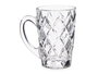 Vivalto Taza de diseño Diamante en Cristal/Glass, 110 ml, Dimensiones 6x9x9 cm (Set de 48)
