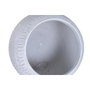 DKD Home Decor Set de 2 Maceteros de Magnesia y Fibra de Vidrio Crudo 55x55x38 cm