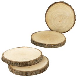 Home Deco Factory Set de 6 Posavasos de Madera de Abedul NATURAL