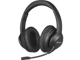 Sandberg Auriculares Inalámbricos ANC+ENC Pro - Comodidad Superior, Cancelación de Ruido Activa y Ambiental, Micrófono Flexible, 24h Batería, USB-C
