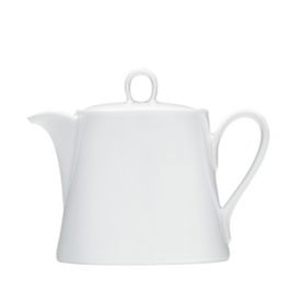 BAUSCHER Tetera Pleasure 40 cl, Porcelana Blanca, Vajilla, Diseño de Elke Parz y Jegla, Apta para Cocina Contemporánea