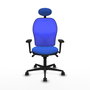 PIQUERAS Y CRESPO Silla de oficina Jorquera Azul con mecanismo Sincro