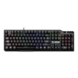 MSI Vigor GK41 Teclado Mecánico para Gaming - Negro, Retroiluminación RGB, Interruptores Outemu Blue