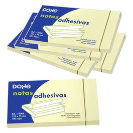 DOHE Notas Adhesivas Amarillas 75 x 125 mm (Set de 12)