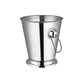 ORFEBRERIA Mini Cubo Acero Inoxidable, Diseño Exclusivo para Aperitivos, 9 cm de Diámetro, Colección Mini Cubo