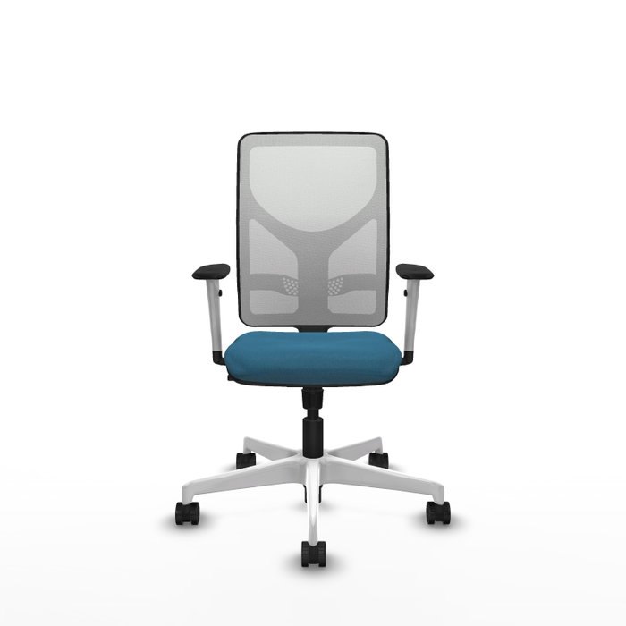 PIQUERAS Y CRESPO Silla de oficina Motilla con mecanismo Sincro Verde petróleo y Blanco PIQUERAS Y CRESPO Silla de oficina Motilla con mecanismo Sincro Verde petróleo y Blanco