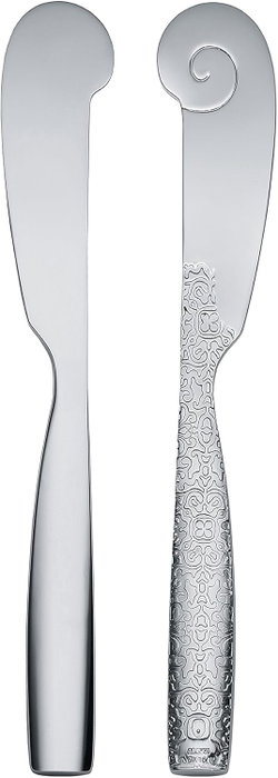 Alessi Dressed Cuchillo para Mantequilla Acero Inoxidable 18/10 MW03/37 (6 uds) Alessi Dressed Cuchillo para Mantequilla Acero Inoxidable 18/10 MW03/37 (6 uds)
