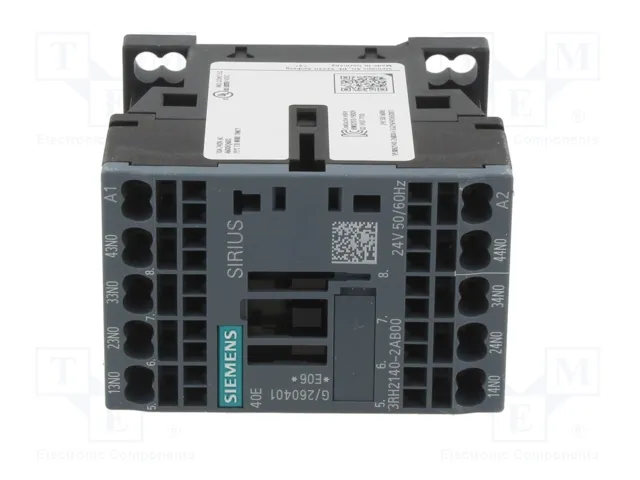 SIEMENS 3RH2140-2AB00 Contactor 4-polar NO x4 24VAC 10A