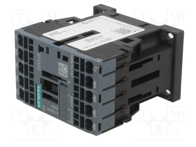 SIEMENS 3RH2140-2AB00 Contactor 4-polar NO x4 24VAC 10A