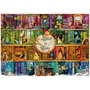 Educa Puzzle 3000 19946 Estantería de Libros con Labores Bucólicas 120 x 85 cm