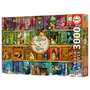 Educa Puzzle 3000 19946 Estantería de Libros con Labores Bucólicas 120 x 85 cm