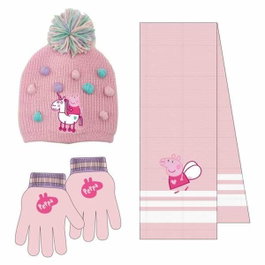 Cerdá Conjunto de Gorro, Guantes y Bufanda Peppa Pig