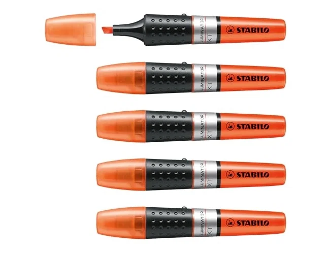 Stabilo Luminator Marcador Fluorescente Naranja Caja 5 UD