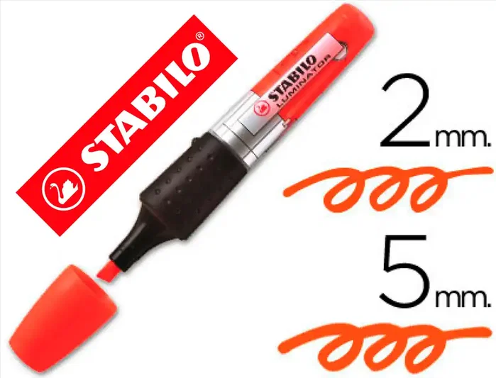 Stabilo Luminator Marcador Fluorescente Naranja Caja 5 UD