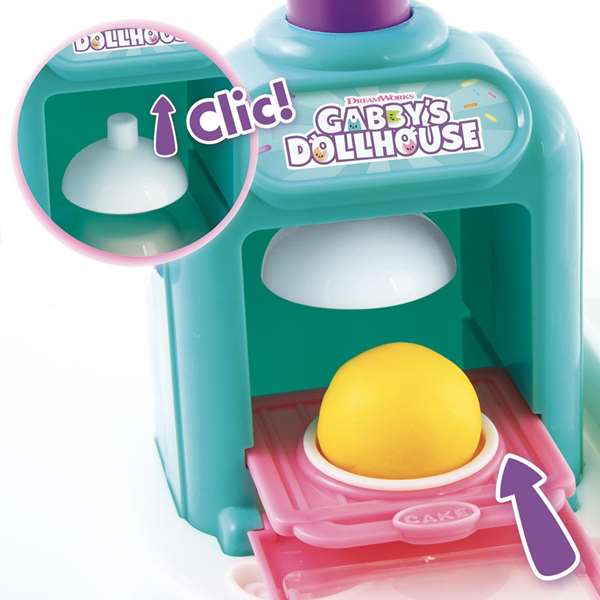 Canal Toys Juego de Plastilina Pastelería Casa de Muñecas de Gabby con Moldeos y Accesorios para Niños 3+ Años